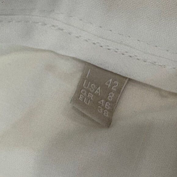 STEFANEL White Stretchy Trousers Pants sz 8 - Picture 5 of 8